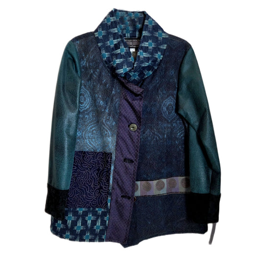 Kamli Coat - Blue/Turq/Purple