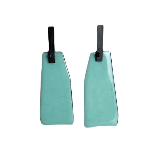 Robin's Egg Blue Geometric Earrings