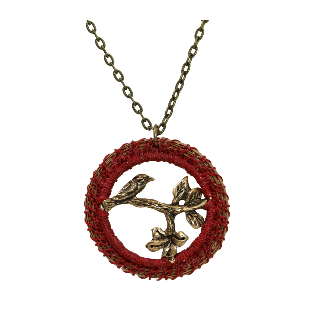 Pine Needle Pendant Necklace