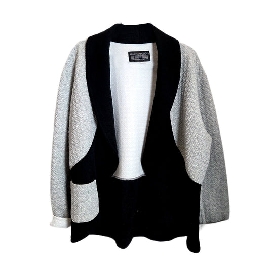 Shawl Collar Knit Coat
