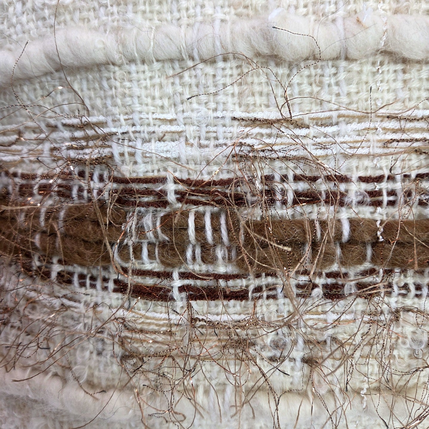 White & Camel Pillow