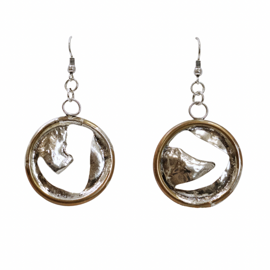 Silver/Copper Earrings