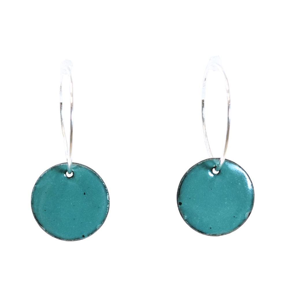 Small Dot on Hoop Earrings (Reversible) GDH1
