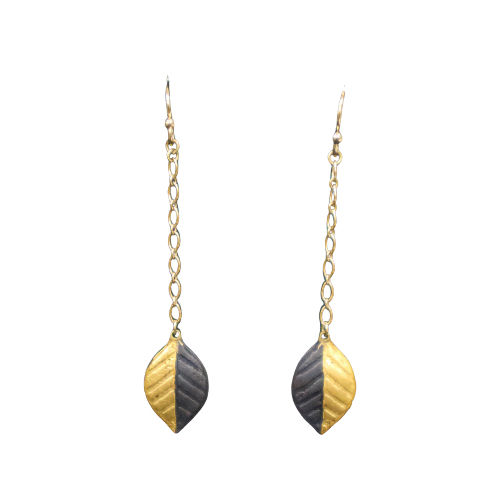 Leaf Droplet Earrings