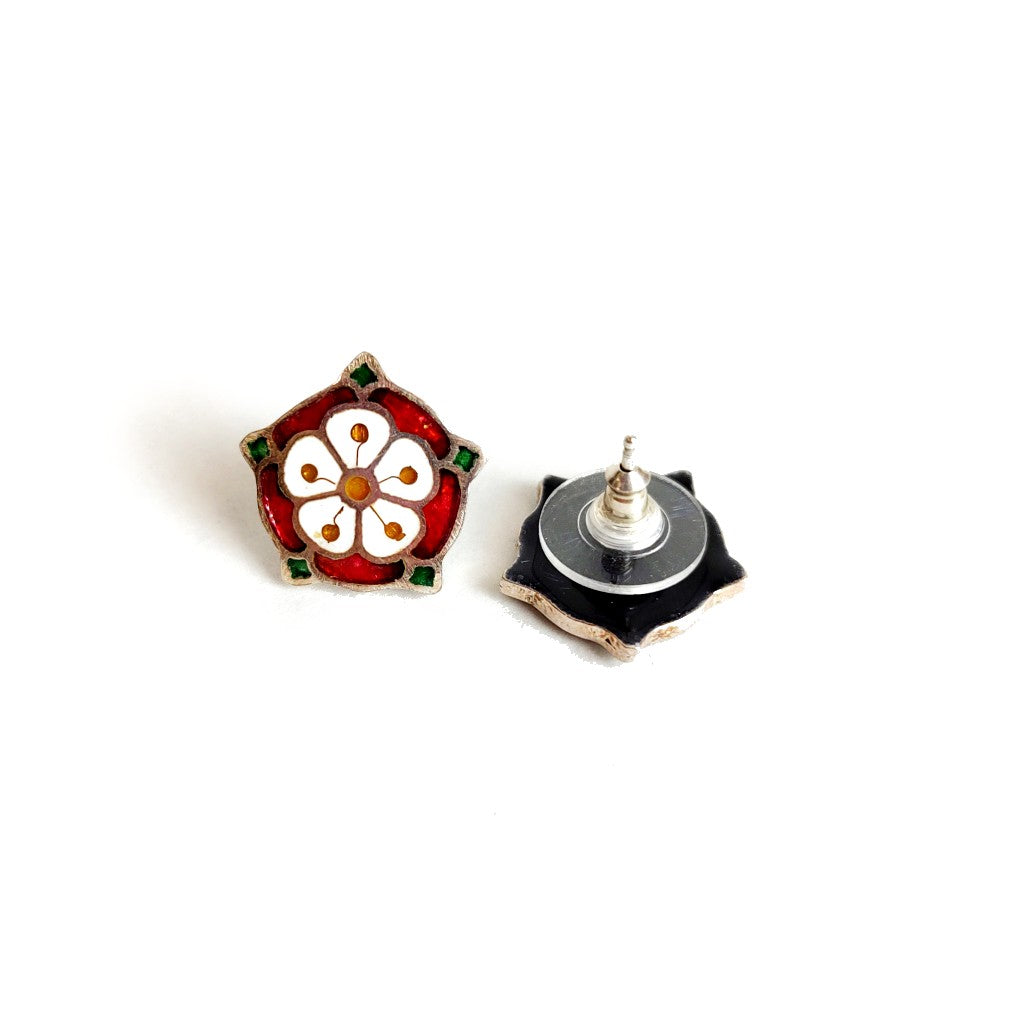 Tudor Rose Post Earrings