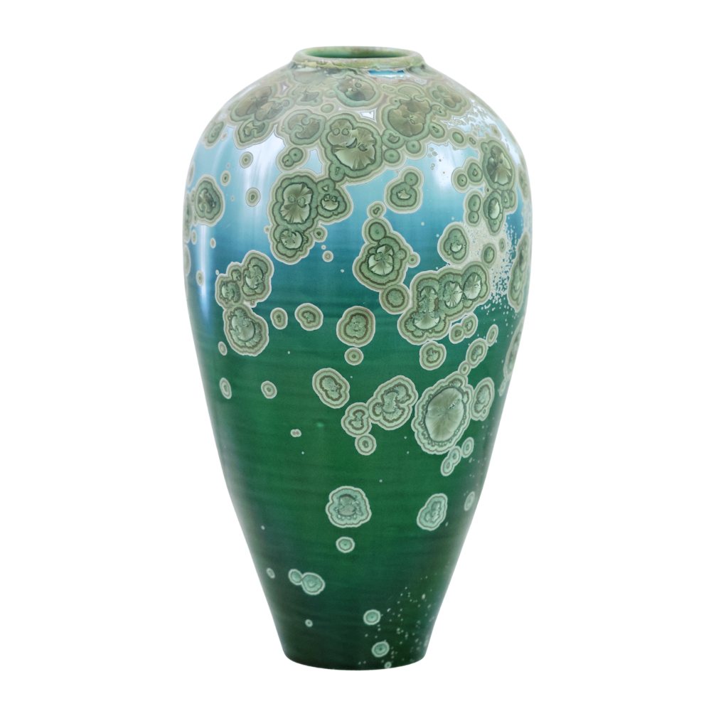 Malachite High Shoulder Vase