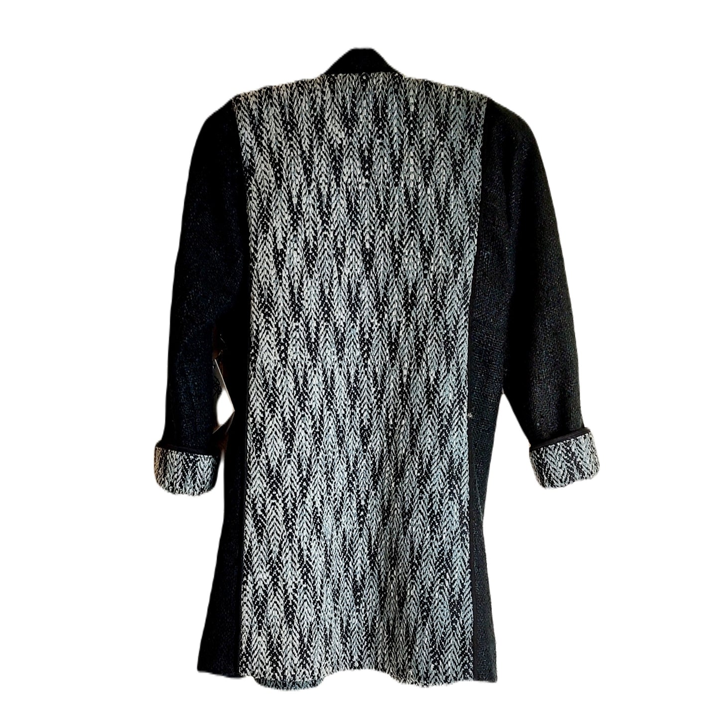 Gray Black Swing Coat