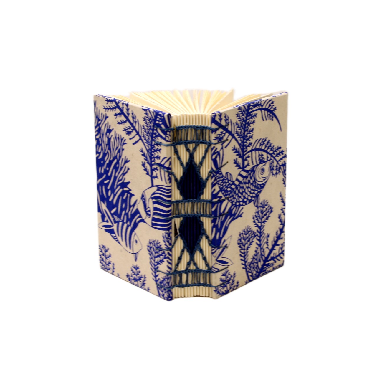 Blue White Fish Journal