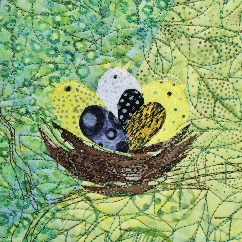 "Chicks" Framed Quilt