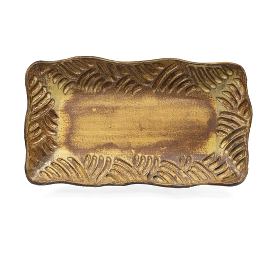 Carved Tray. Rect.