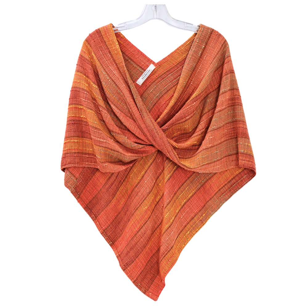 Orange Twist Shawl