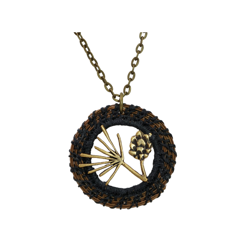 Pine Needle Pendant Necklace