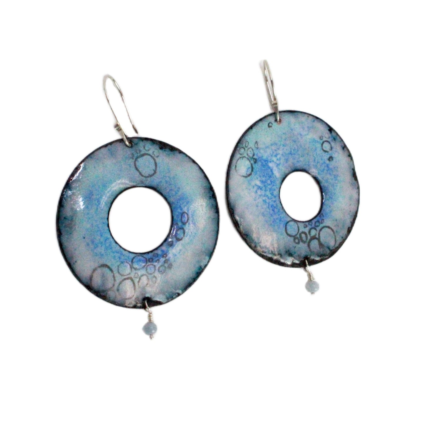Large Asymmetrical Circle Earrings