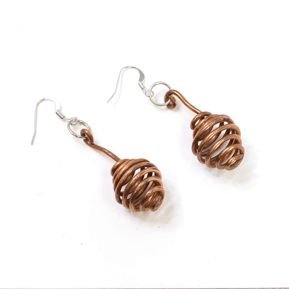 Spiral Barrel Earrings