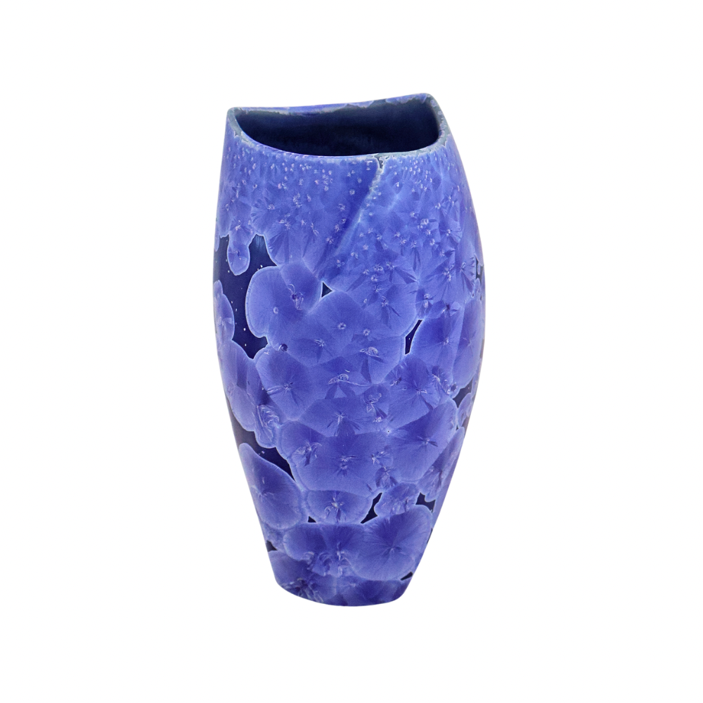 Cerulean Triangle Vase
