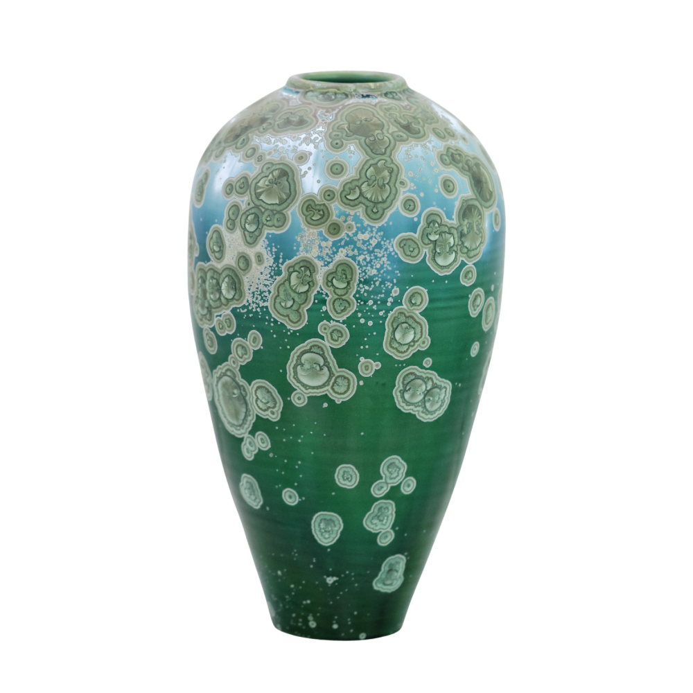 Malachite High Shoulder Vase