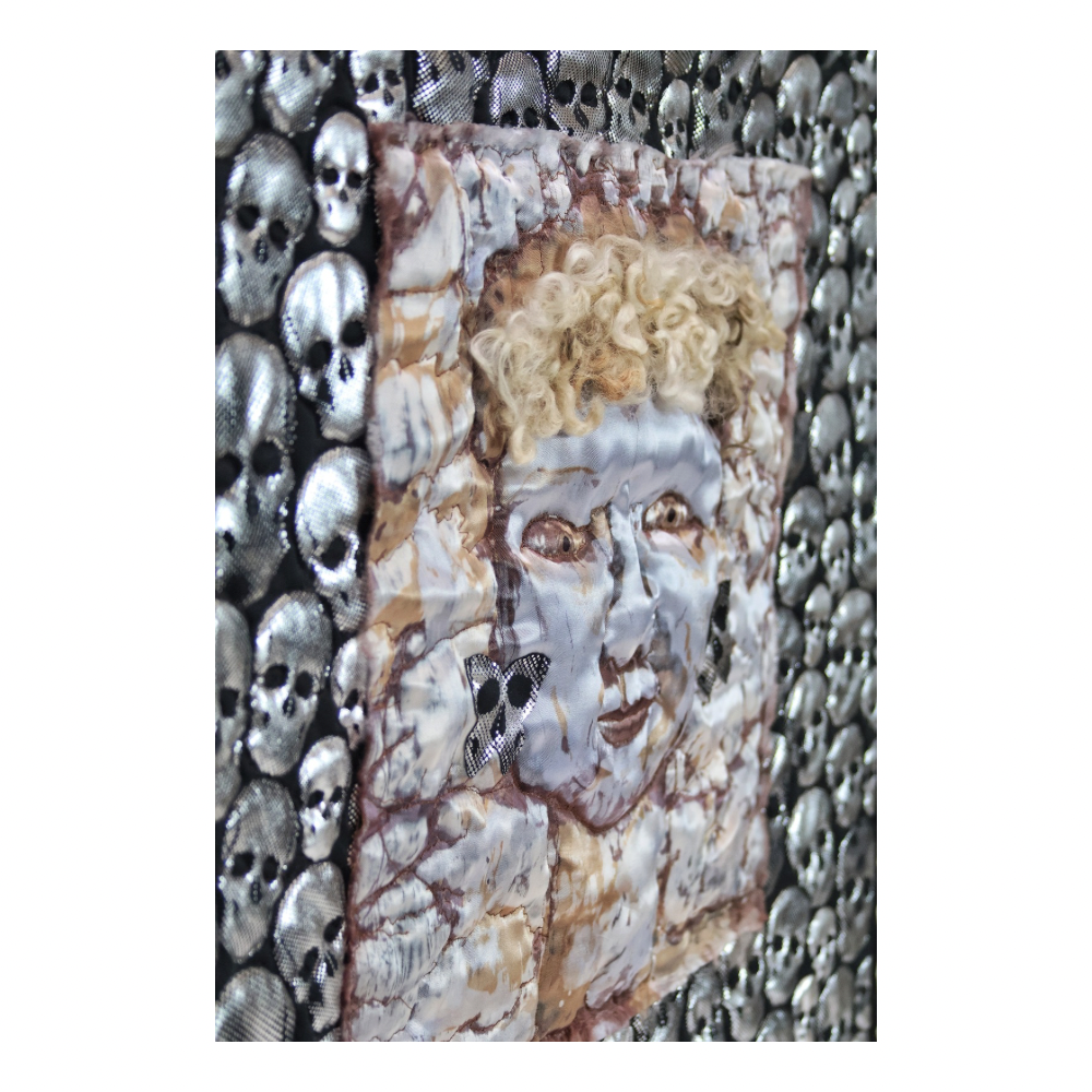 #9 Silver Memento Mori Quilt