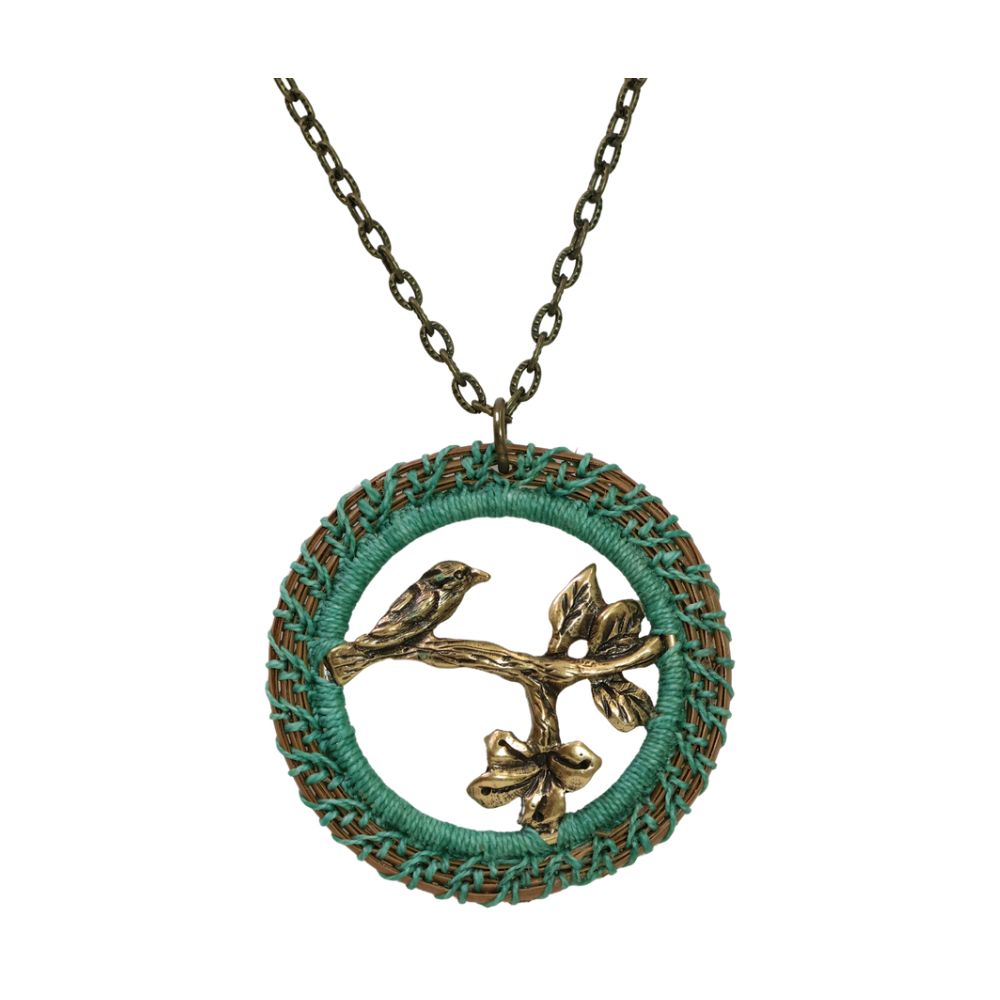 Pine Needle Pendant Necklace