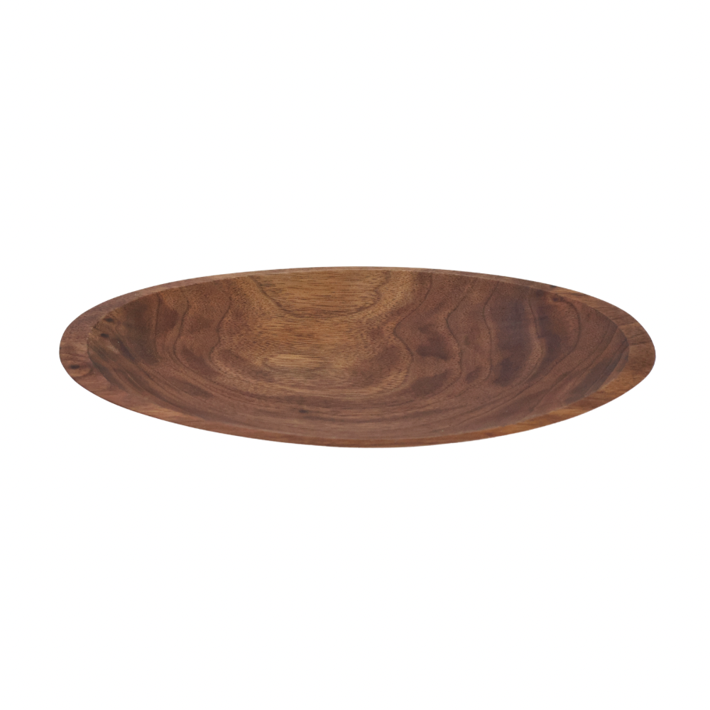 Small Oval Walnut Bowl