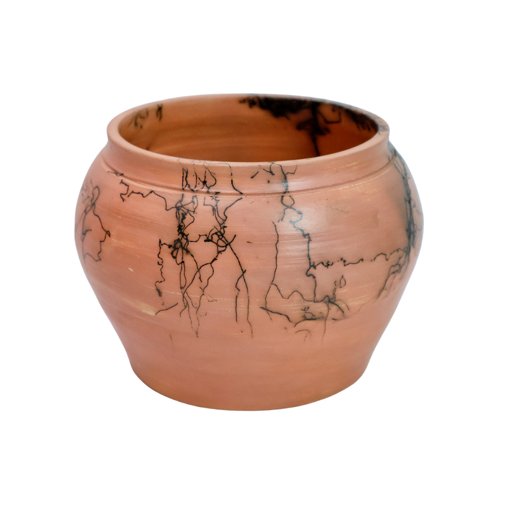 Small Pink Horsehair Pot