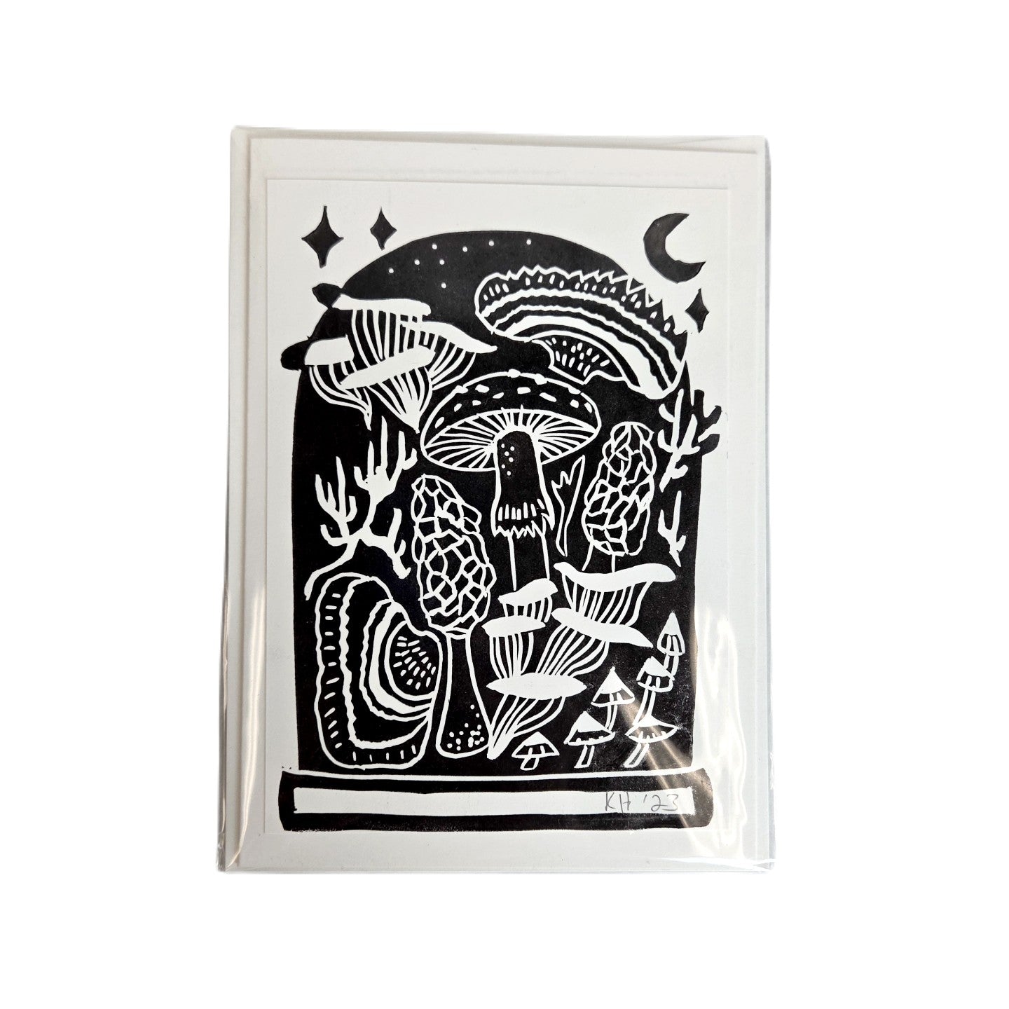 5x7 Block Printed Card