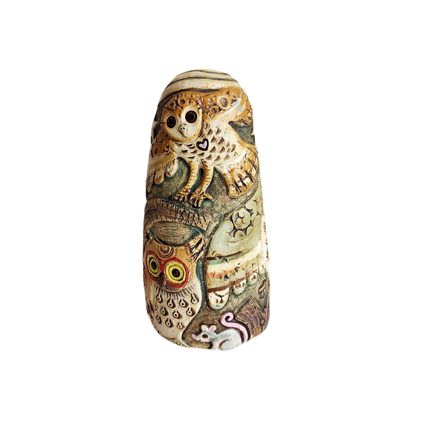 Owl Parliament. Mouse & Skunk