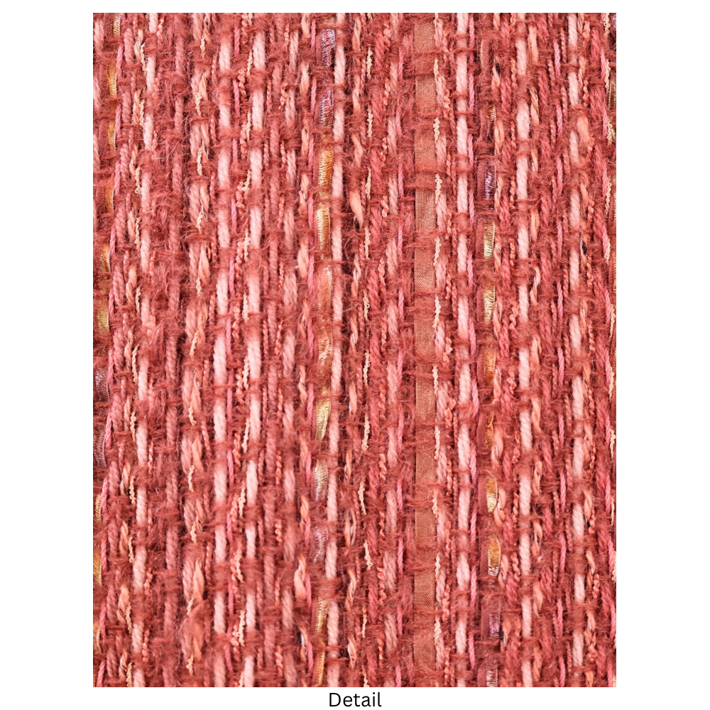 Handwoven Throw - Coral