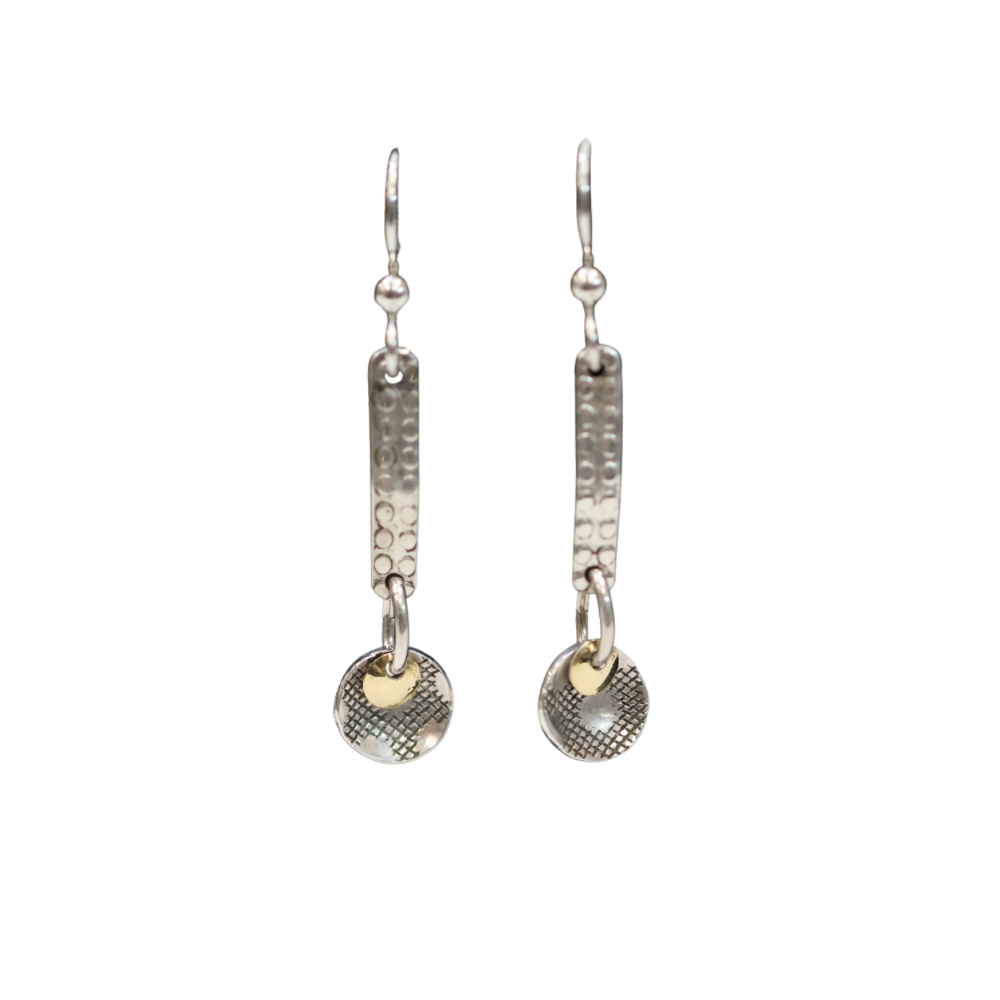 Two-Tone Geometric Series Earrings
