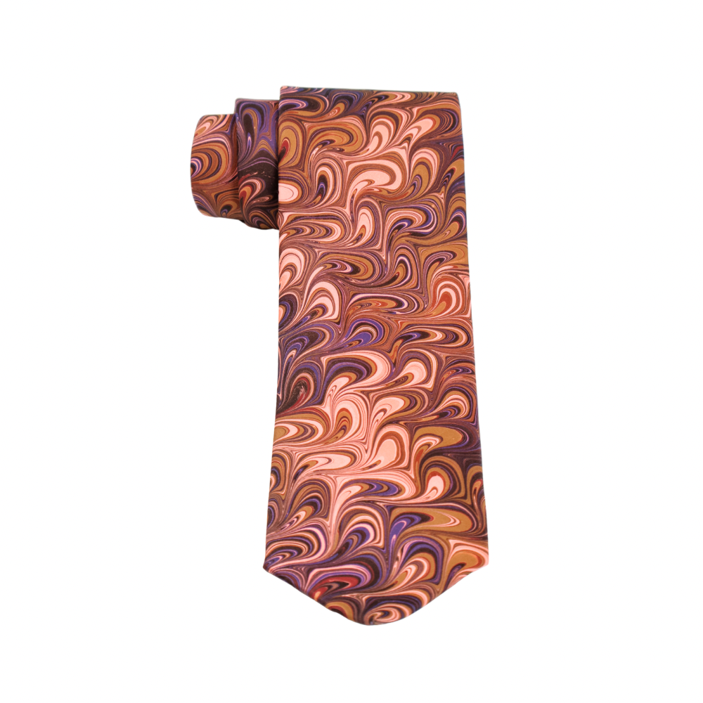 Hand Marbled Silk Ties