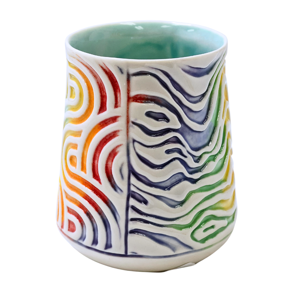 Patterned Cups - Rainbow