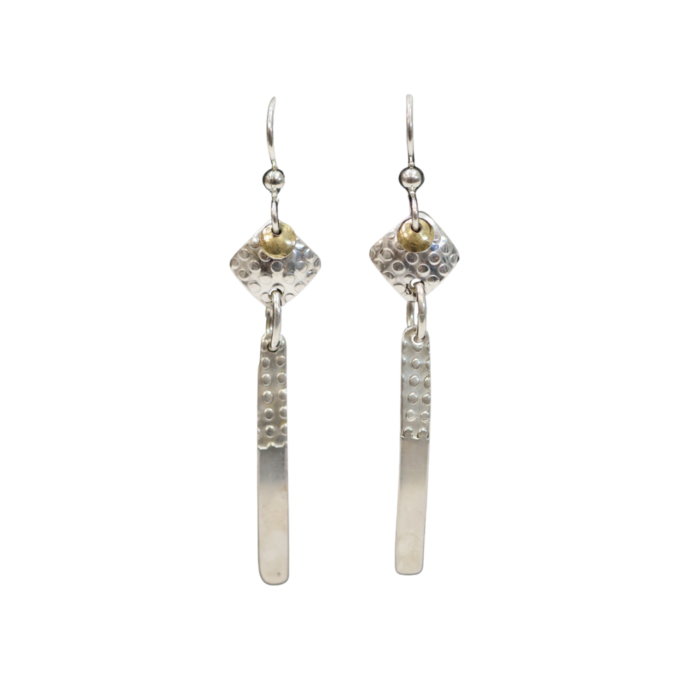 Two-Tone Geometric Series Earrings