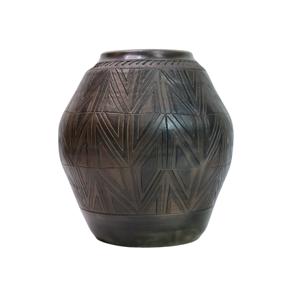 Black Terra Sigillata Pot 6.19 6