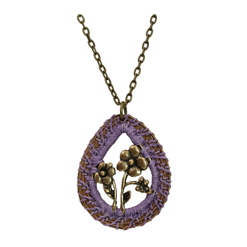 Pine Needle Pendant Necklace