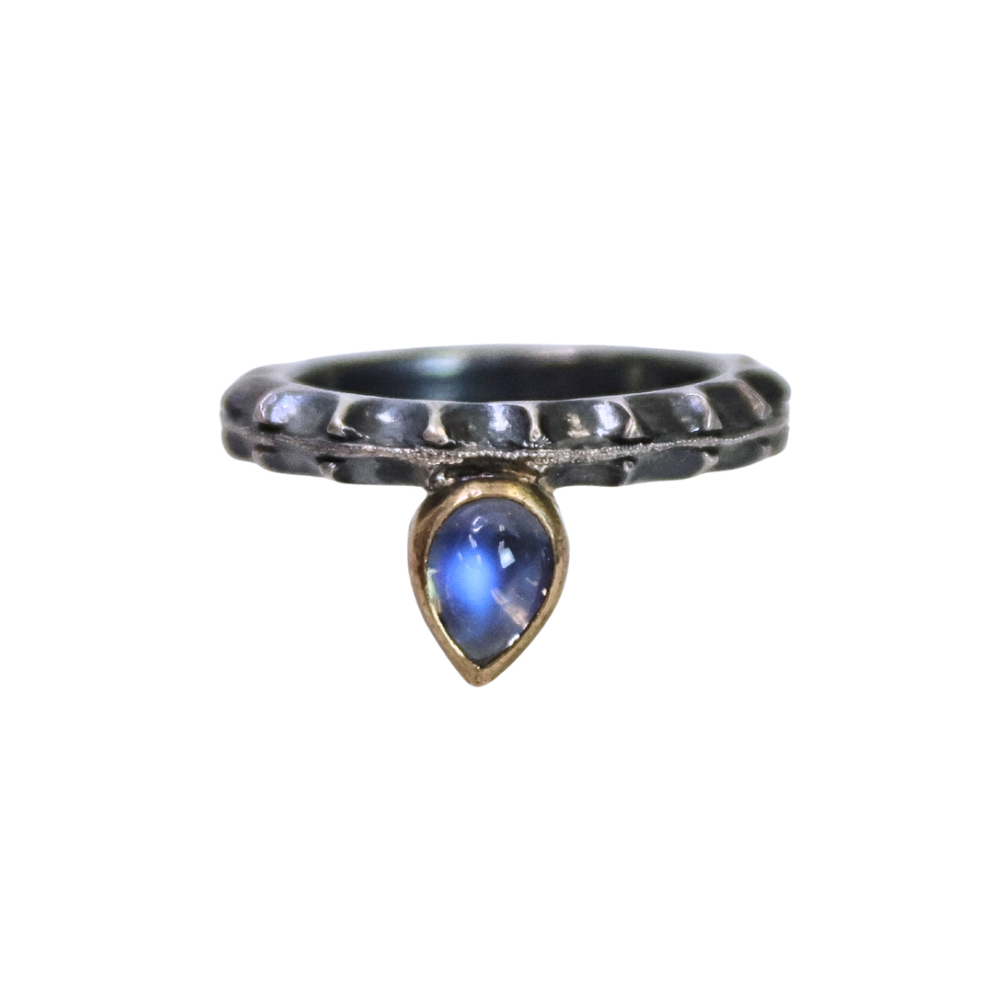 Ossis Ring Sz7 Moonstone SS/14k