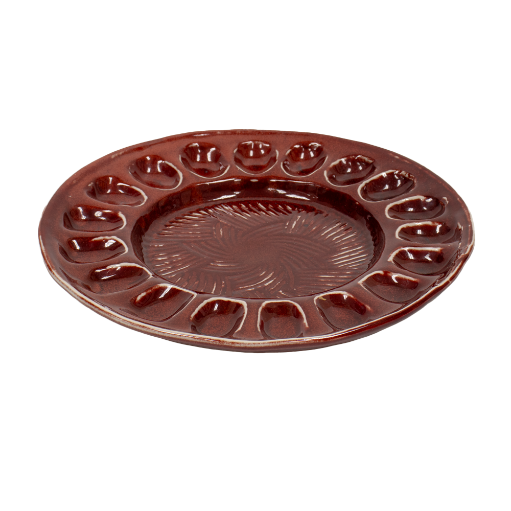 Red Deviled Egg Tray