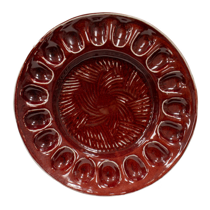 Red Deviled Egg Tray