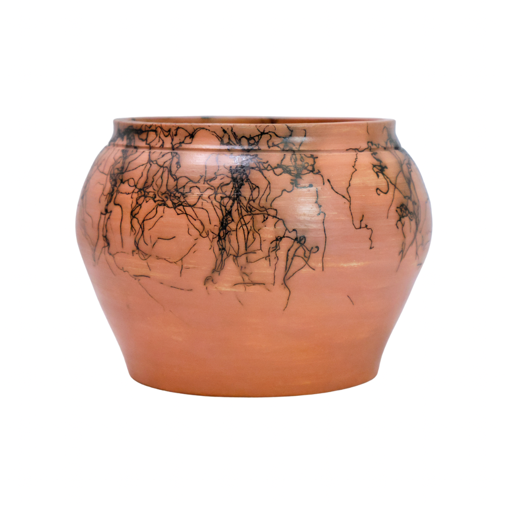 Small Pink Horsehair Pot