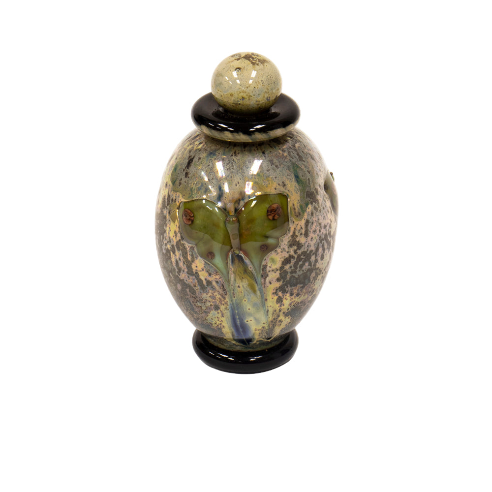 Bottle with Stopper - Moths #1187