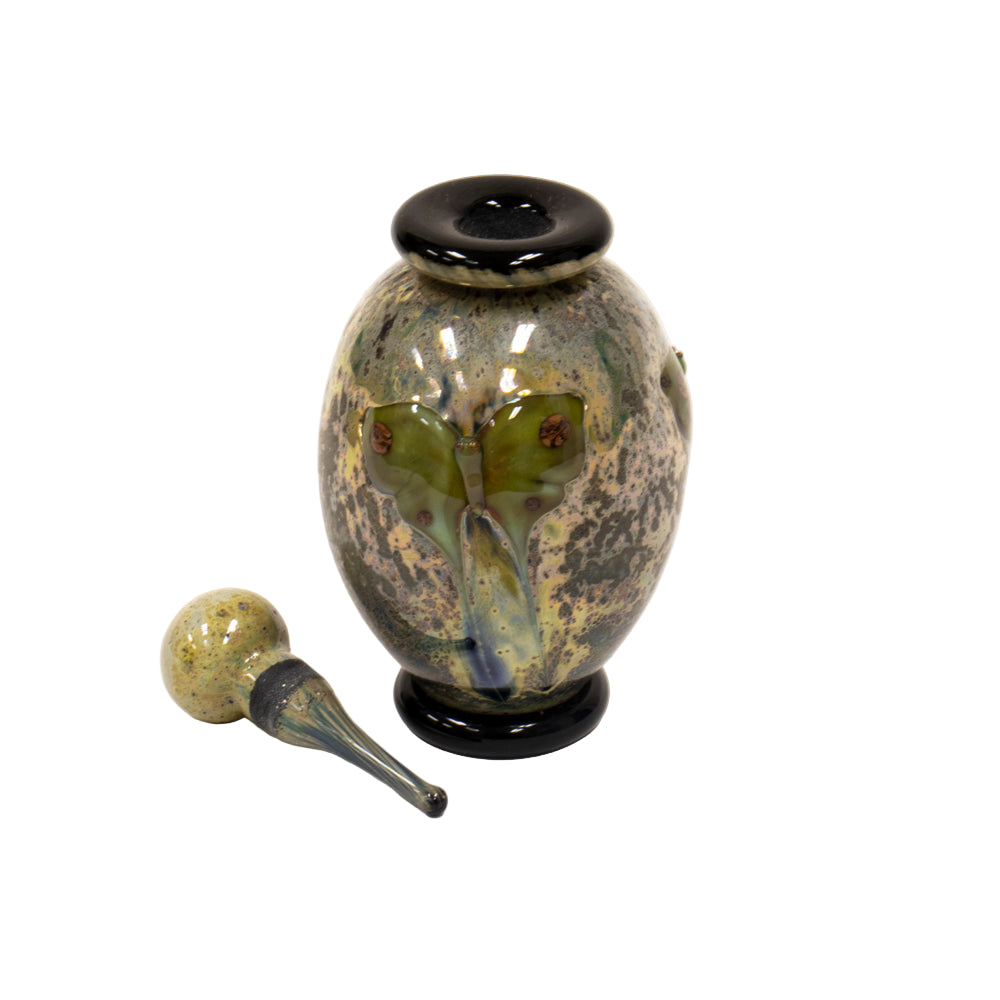 Bottle with Stopper - Moths #1187