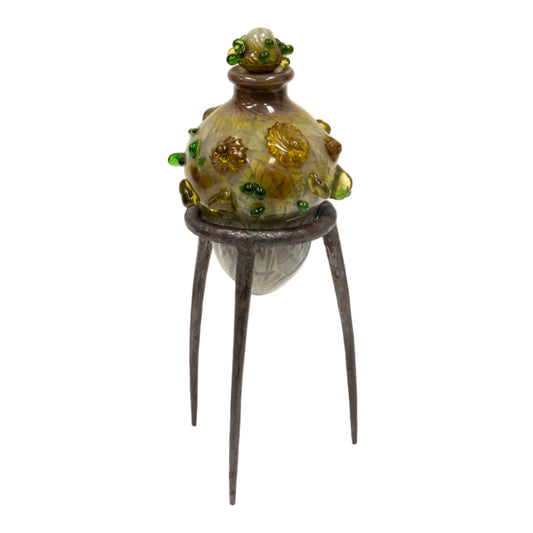 Bottle with Metal Stand #3926