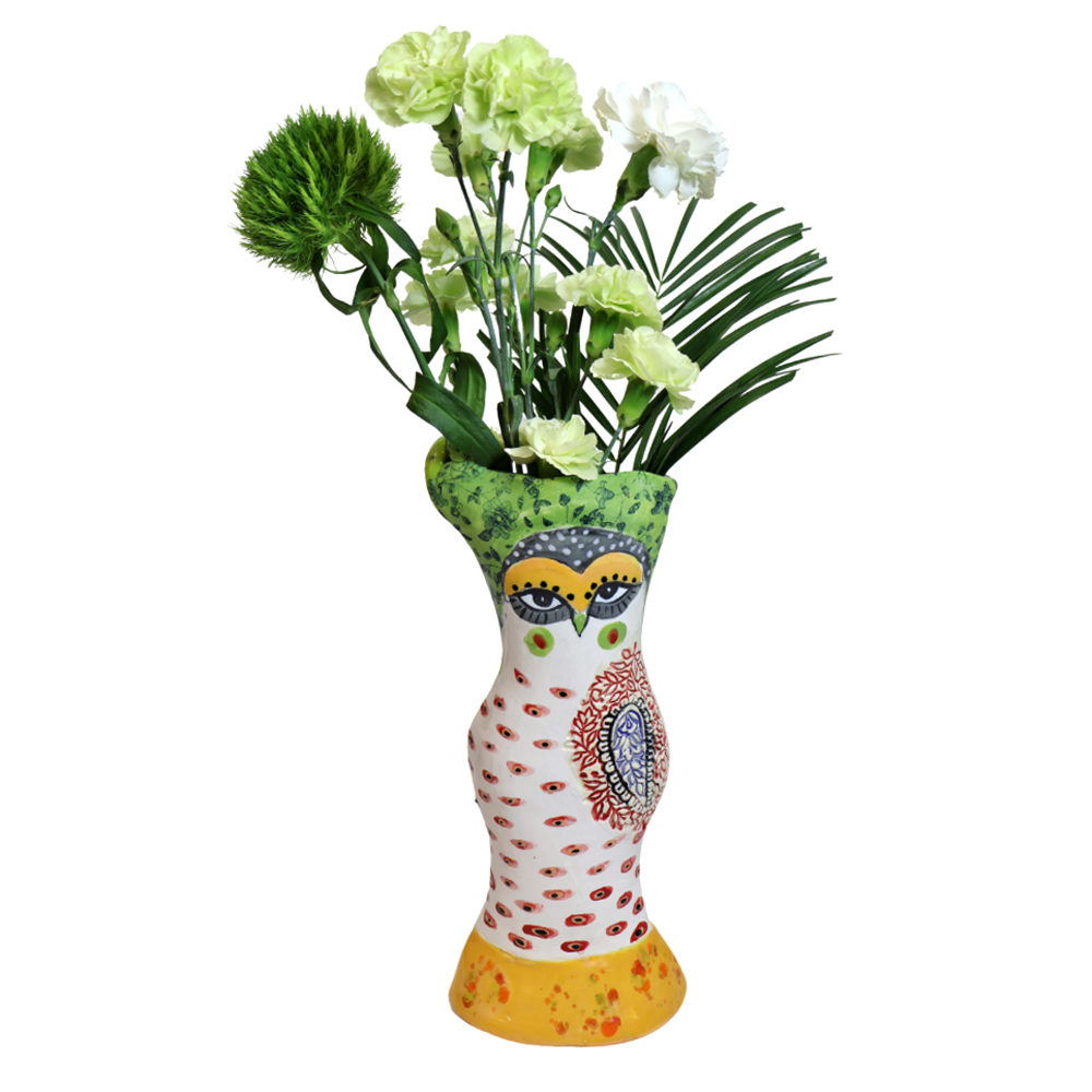 Tall Owl Vase #2