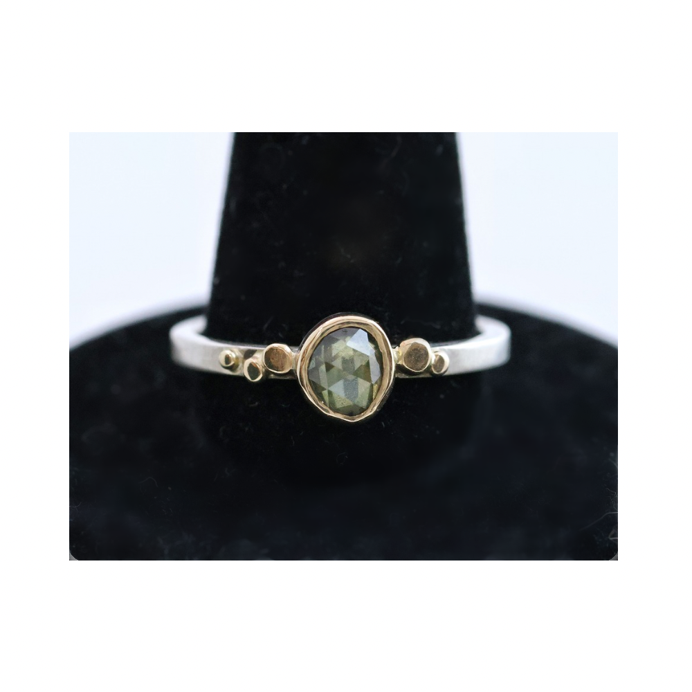 Pebble Ring SS Sapphire Ring