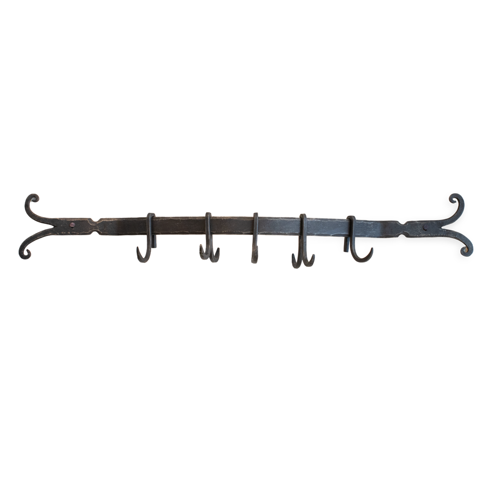 Wall Mount Pot Rack w/ Hooks