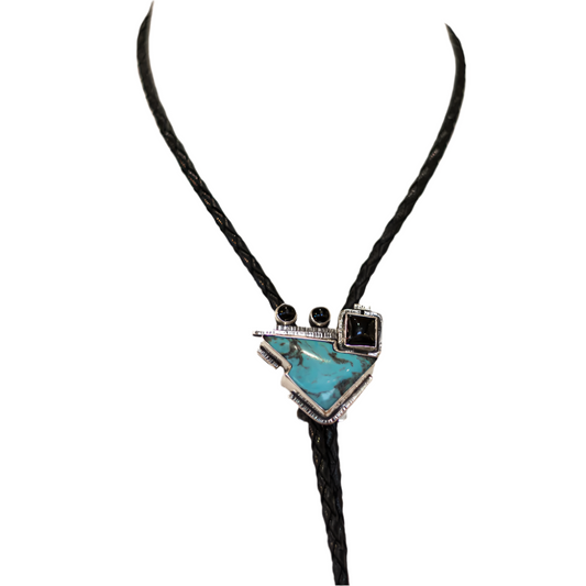 Blue Sky Steps Bolo Tie