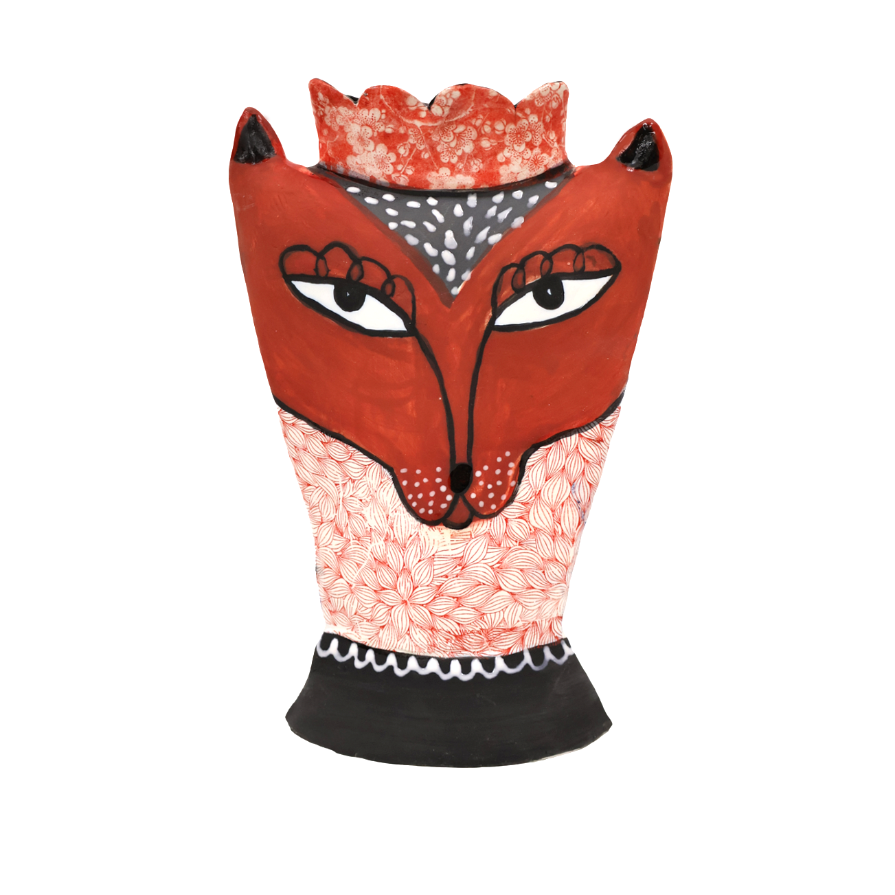 12" Animal Head Vase #1