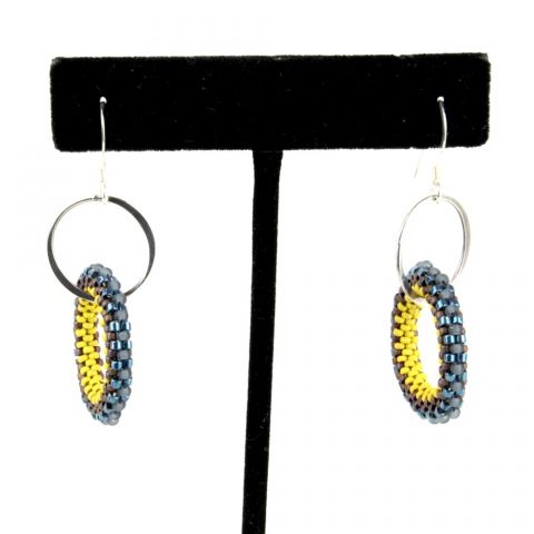 Two-Tone Donut Earrings