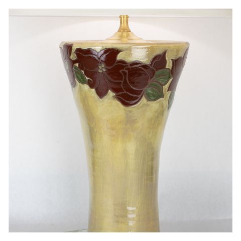 Rubies Set in Gold Lamp 28"