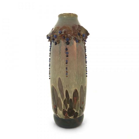 Pale Blue Bead Vase