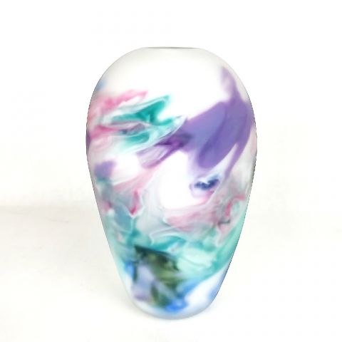 Pastel Swirl Vase