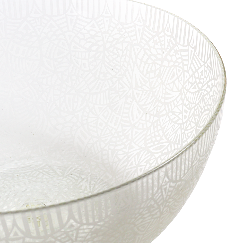 Large Etched Bowl